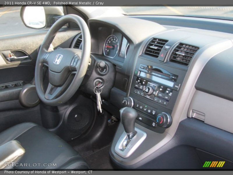 Polished Metal Metallic / Gray 2011 Honda CR-V SE 4WD