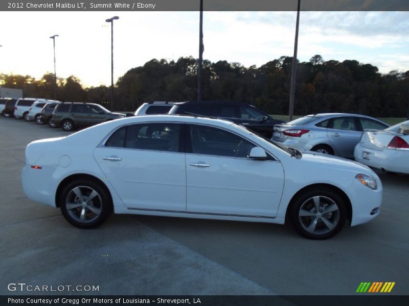 Summit White / Ebony 2012 Chevrolet Malibu LT