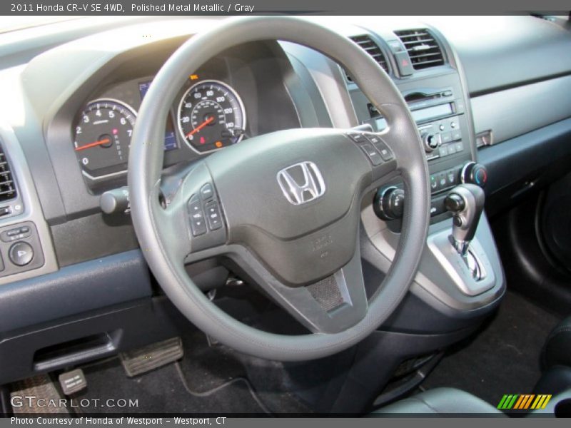 Polished Metal Metallic / Gray 2011 Honda CR-V SE 4WD