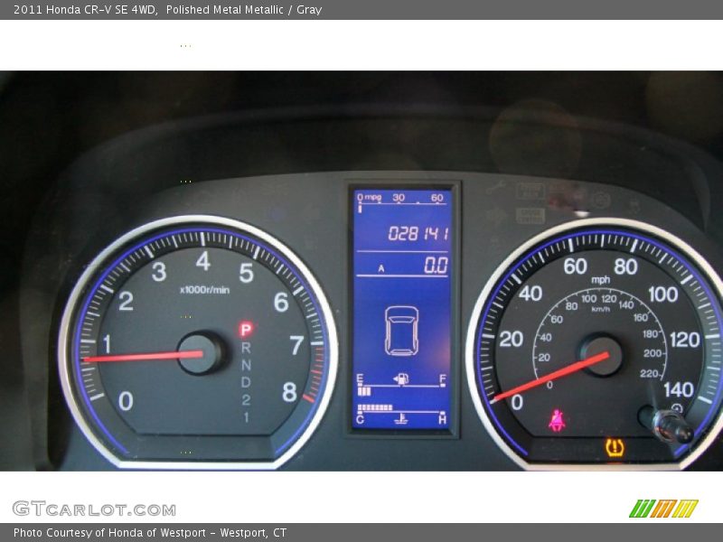 Polished Metal Metallic / Gray 2011 Honda CR-V SE 4WD