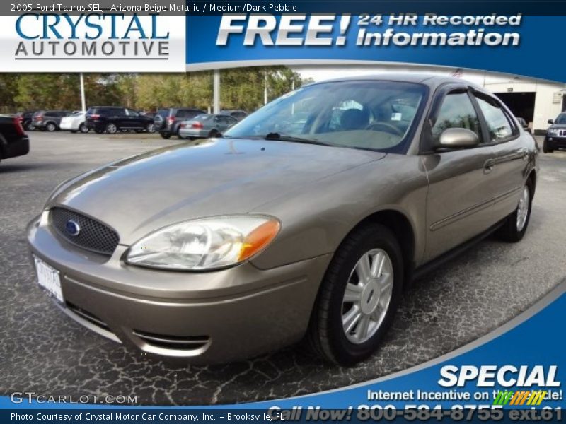 Arizona Beige Metallic / Medium/Dark Pebble 2005 Ford Taurus SEL