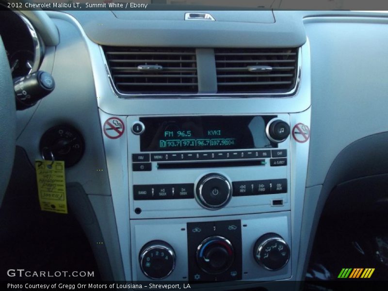 Summit White / Ebony 2012 Chevrolet Malibu LT