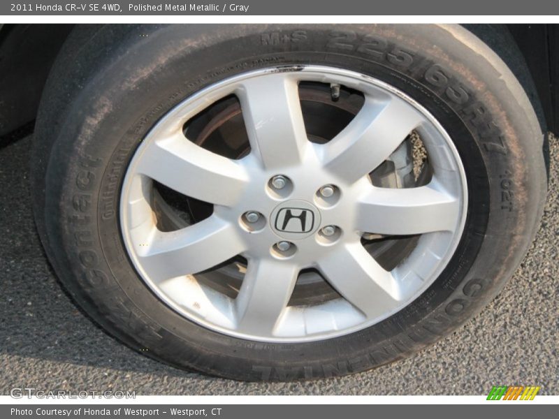 Polished Metal Metallic / Gray 2011 Honda CR-V SE 4WD