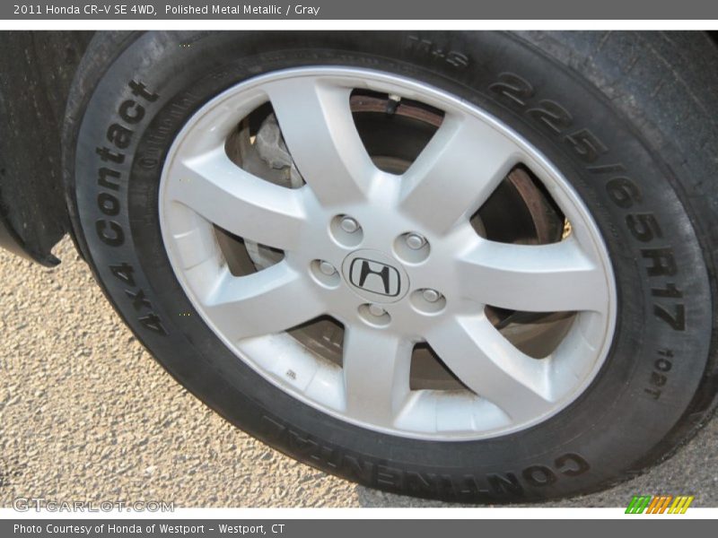 Polished Metal Metallic / Gray 2011 Honda CR-V SE 4WD