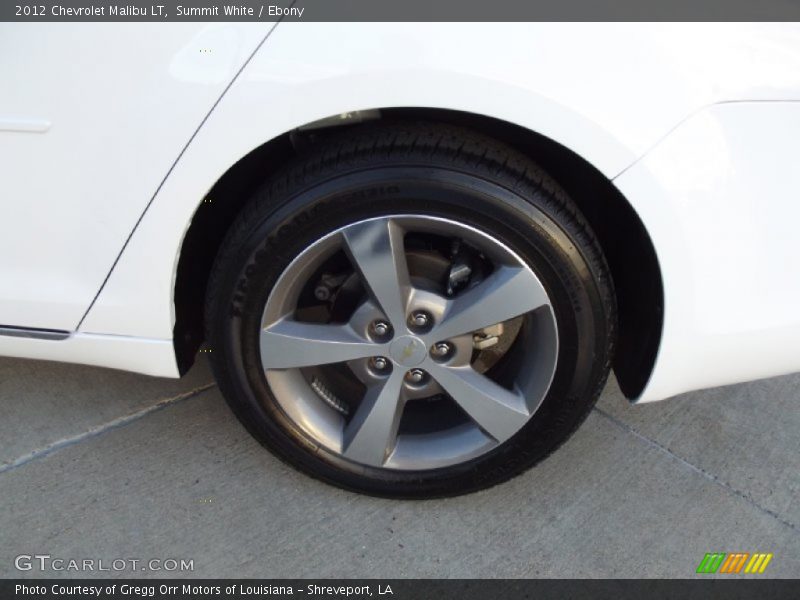 Summit White / Ebony 2012 Chevrolet Malibu LT