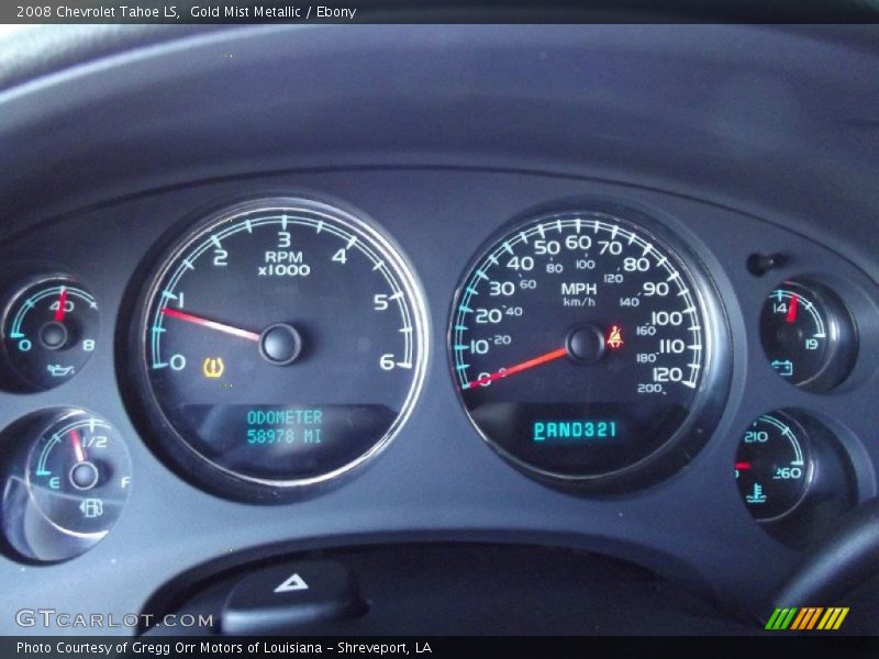 Gold Mist Metallic / Ebony 2008 Chevrolet Tahoe LS