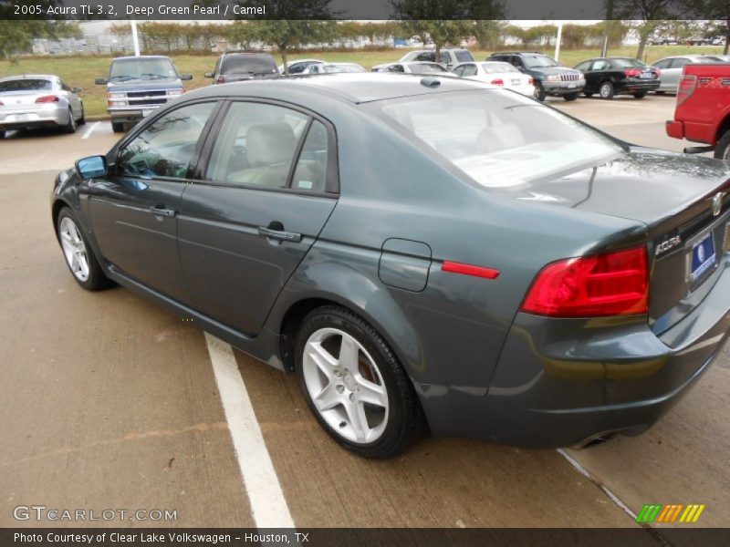 Deep Green Pearl / Camel 2005 Acura TL 3.2