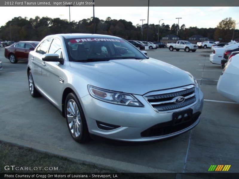 Ingot Silver / Light Stone 2012 Ford Taurus Limited