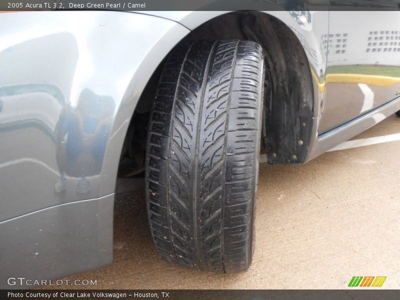 Deep Green Pearl / Camel 2005 Acura TL 3.2