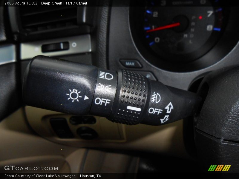Deep Green Pearl / Camel 2005 Acura TL 3.2