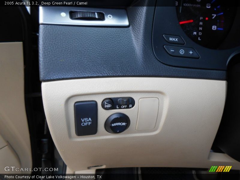 Deep Green Pearl / Camel 2005 Acura TL 3.2