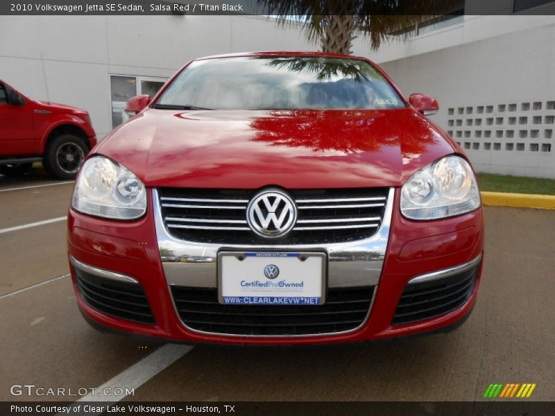 Salsa Red / Titan Black 2010 Volkswagen Jetta SE Sedan