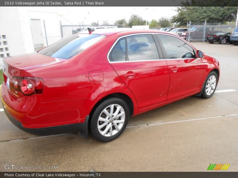 Salsa Red / Titan Black 2010 Volkswagen Jetta SE Sedan