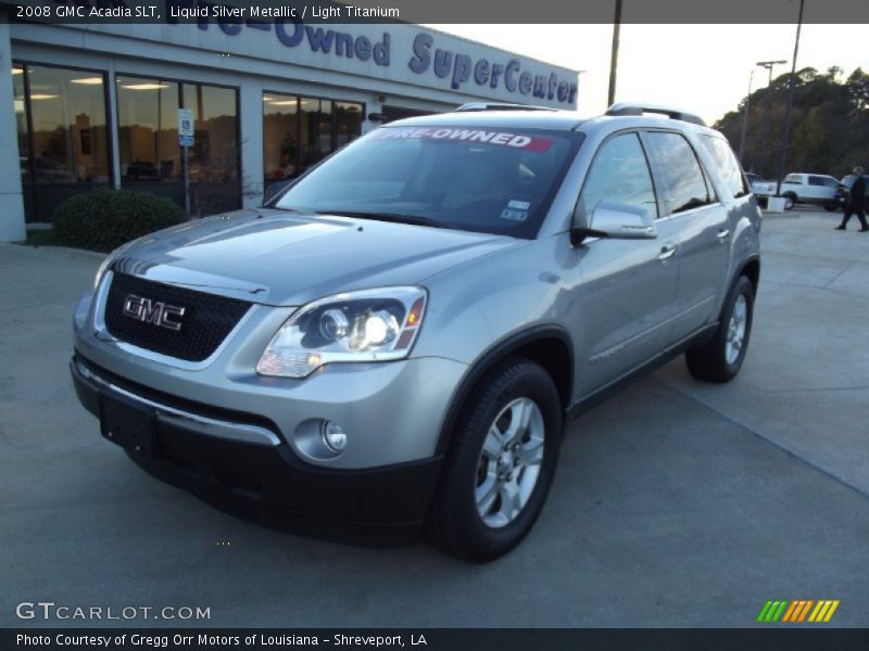 Liquid Silver Metallic / Light Titanium 2008 GMC Acadia SLT