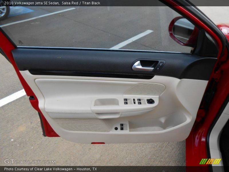 Salsa Red / Titan Black 2010 Volkswagen Jetta SE Sedan
