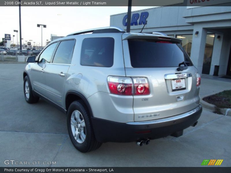 Liquid Silver Metallic / Light Titanium 2008 GMC Acadia SLT