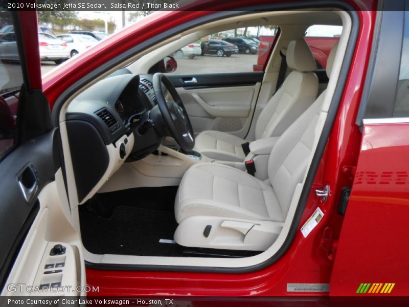 Salsa Red / Titan Black 2010 Volkswagen Jetta SE Sedan