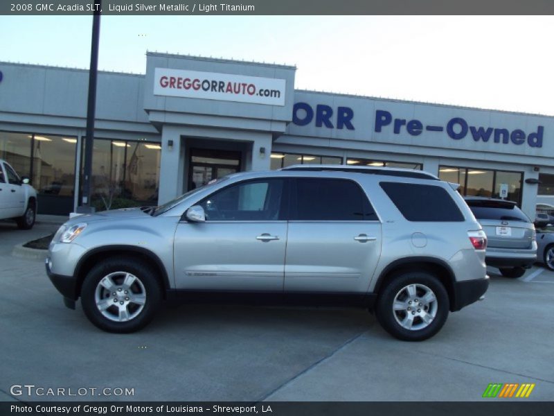 Liquid Silver Metallic / Light Titanium 2008 GMC Acadia SLT