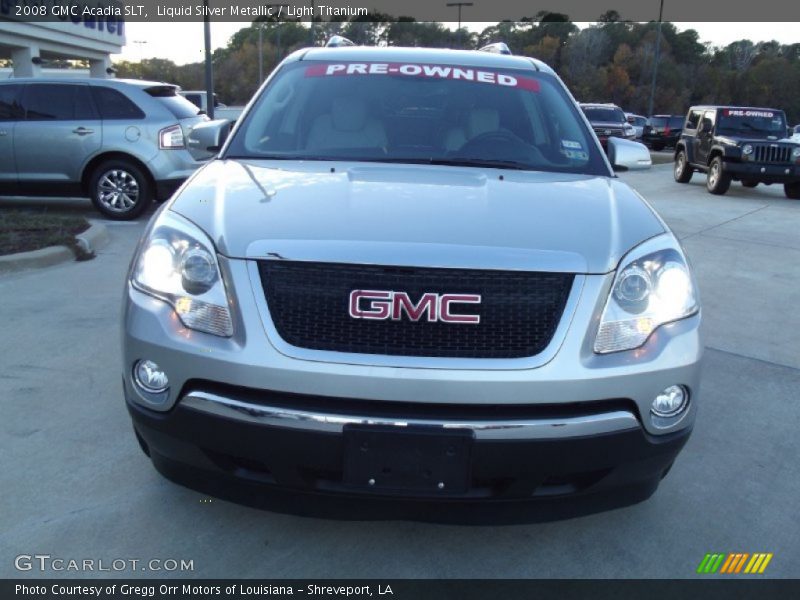 Liquid Silver Metallic / Light Titanium 2008 GMC Acadia SLT