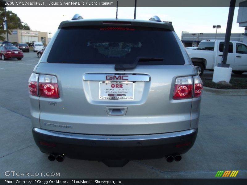 Liquid Silver Metallic / Light Titanium 2008 GMC Acadia SLT