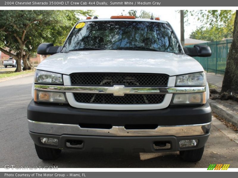 Summit White / Medium Gray 2004 Chevrolet Silverado 3500HD LT Crew Cab 4x4 Dually