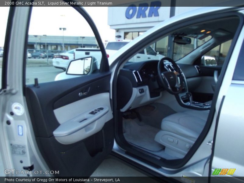 Liquid Silver Metallic / Light Titanium 2008 GMC Acadia SLT