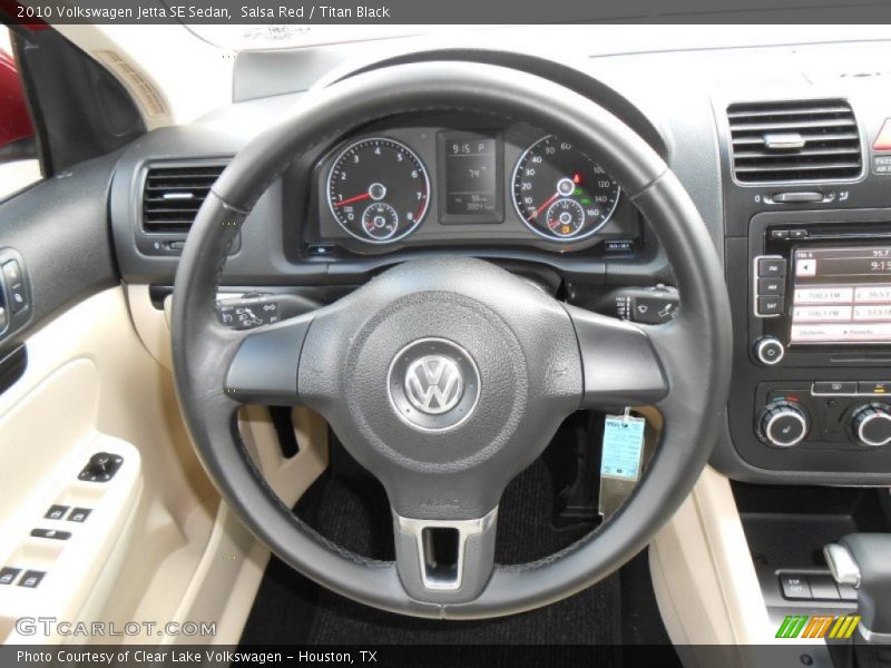 Salsa Red / Titan Black 2010 Volkswagen Jetta SE Sedan