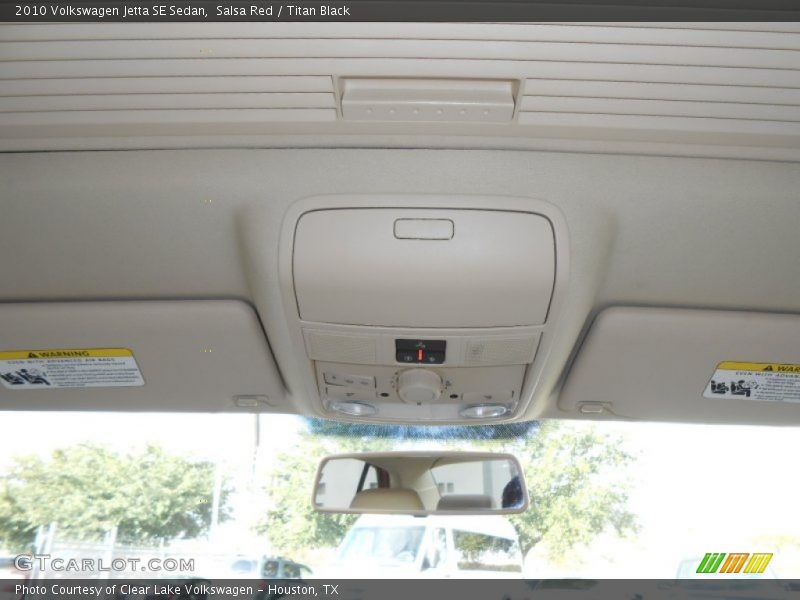 Salsa Red / Titan Black 2010 Volkswagen Jetta SE Sedan