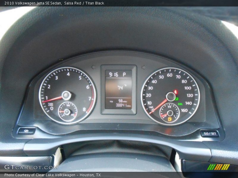 Salsa Red / Titan Black 2010 Volkswagen Jetta SE Sedan