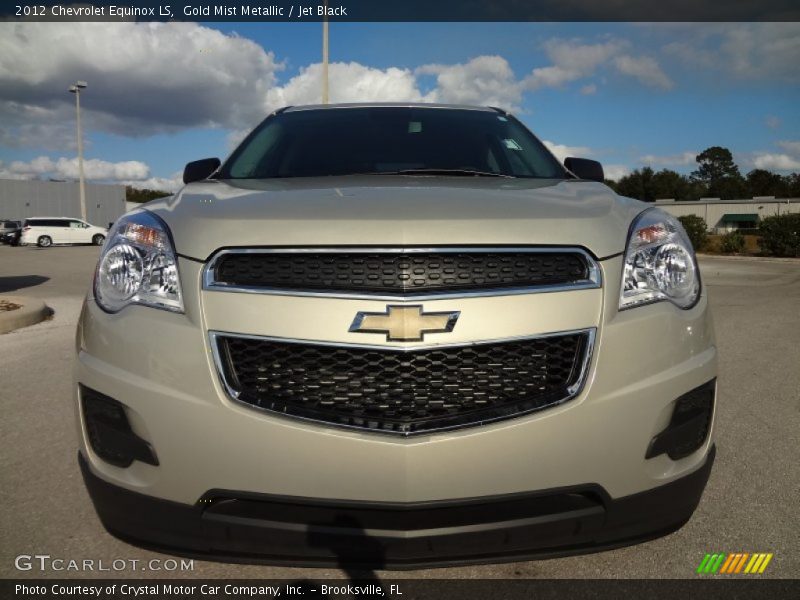 Gold Mist Metallic / Jet Black 2012 Chevrolet Equinox LS