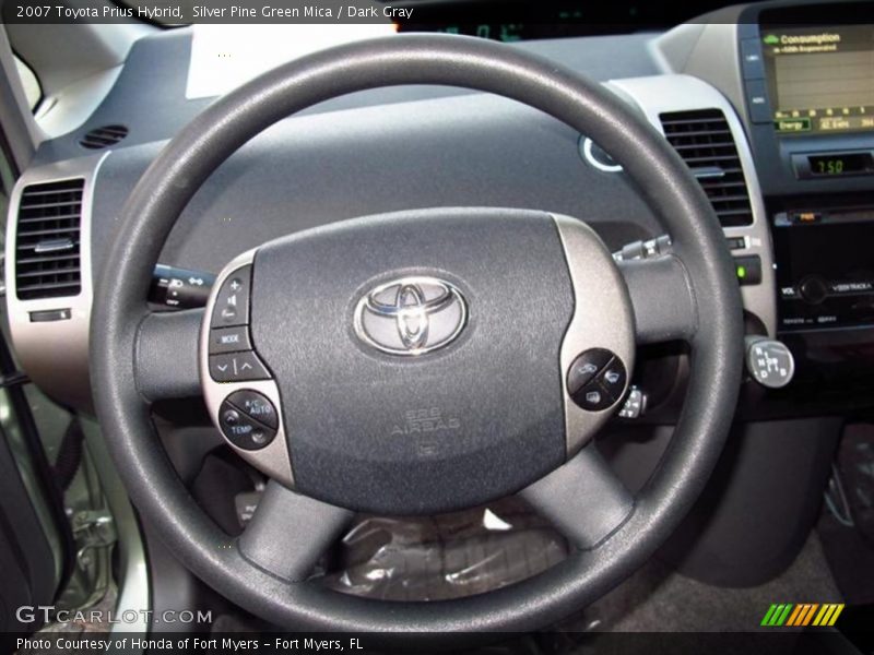 Silver Pine Green Mica / Dark Gray 2007 Toyota Prius Hybrid