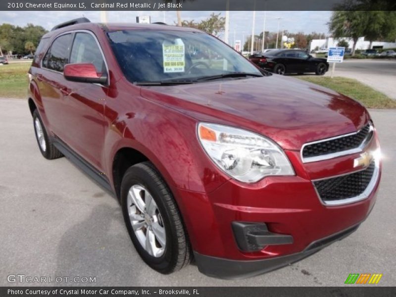 Cardinal Red Metallic / Jet Black 2010 Chevrolet Equinox LS