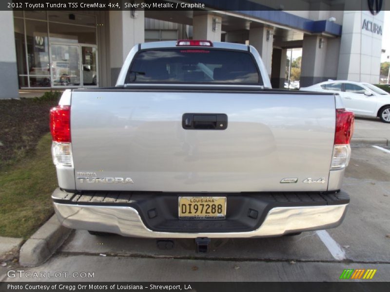 Silver Sky Metallic / Graphite 2012 Toyota Tundra TSS CrewMax 4x4