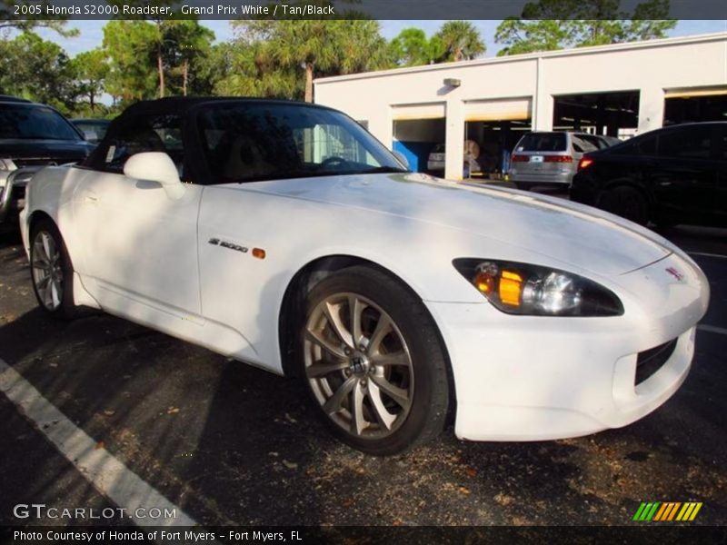 Grand Prix White / Tan/Black 2005 Honda S2000 Roadster