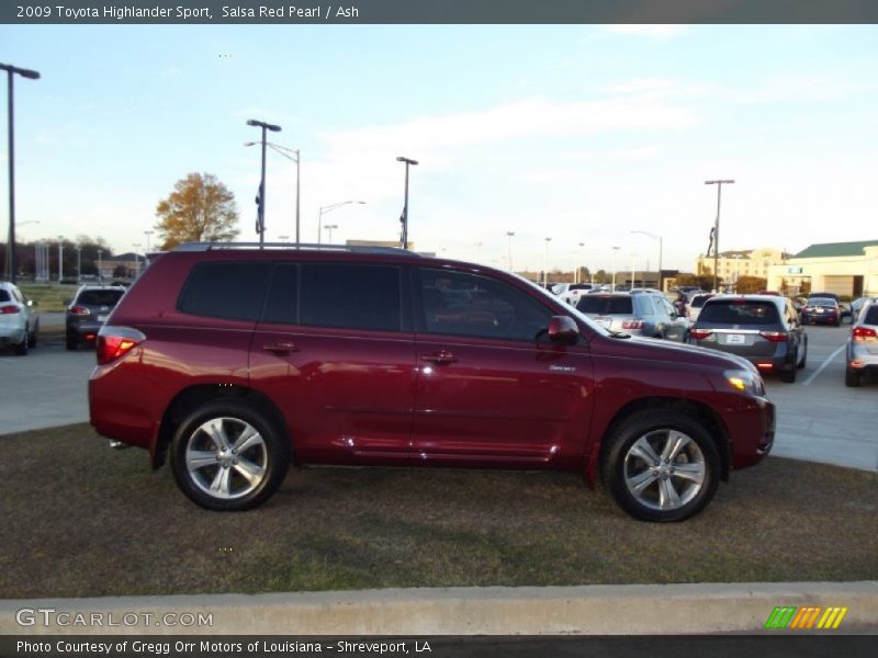 Salsa Red Pearl / Ash 2009 Toyota Highlander Sport