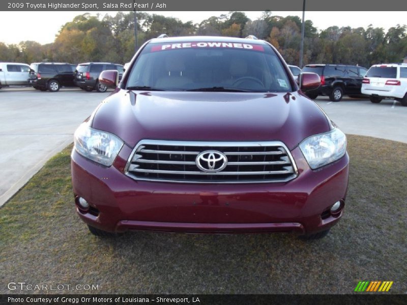 Salsa Red Pearl / Ash 2009 Toyota Highlander Sport