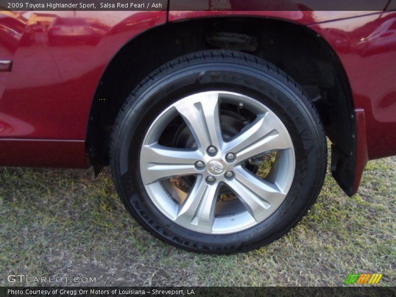 Salsa Red Pearl / Ash 2009 Toyota Highlander Sport