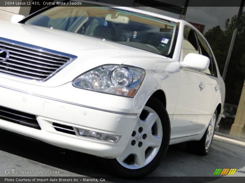 Crystal White / Saddle 2004 Lexus LS 430