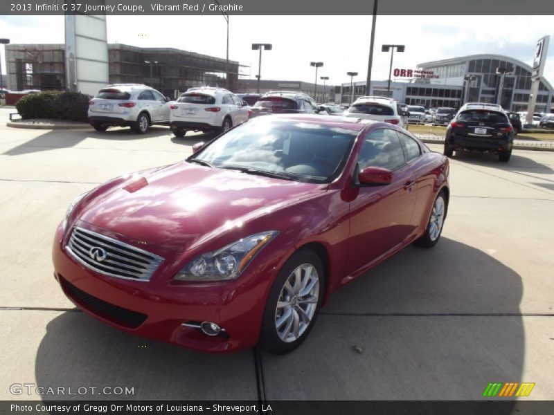 Vibrant Red / Graphite 2013 Infiniti G 37 Journey Coupe