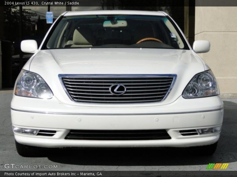 Crystal White / Saddle 2004 Lexus LS 430