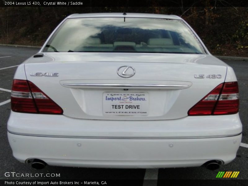 Crystal White / Saddle 2004 Lexus LS 430