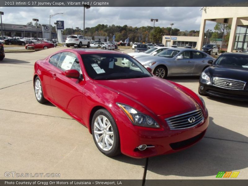 Vibrant Red / Graphite 2013 Infiniti G 37 Journey Coupe