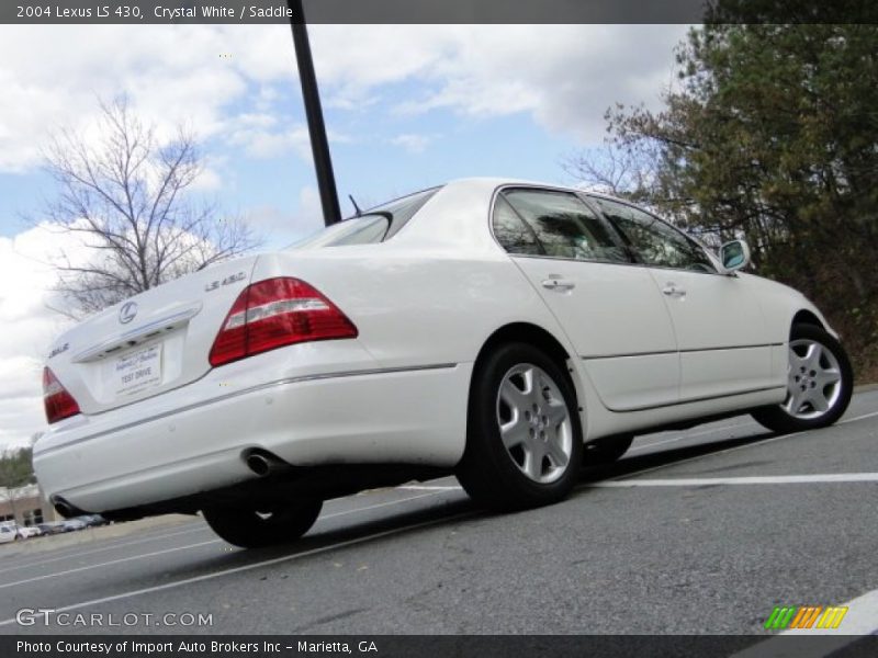 Crystal White / Saddle 2004 Lexus LS 430