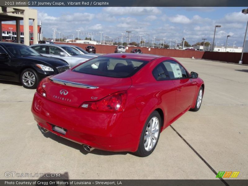 Vibrant Red / Graphite 2013 Infiniti G 37 Journey Coupe