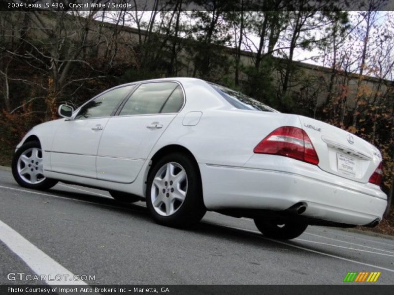 Crystal White / Saddle 2004 Lexus LS 430