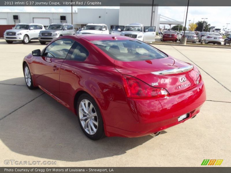 Vibrant Red / Graphite 2013 Infiniti G 37 Journey Coupe