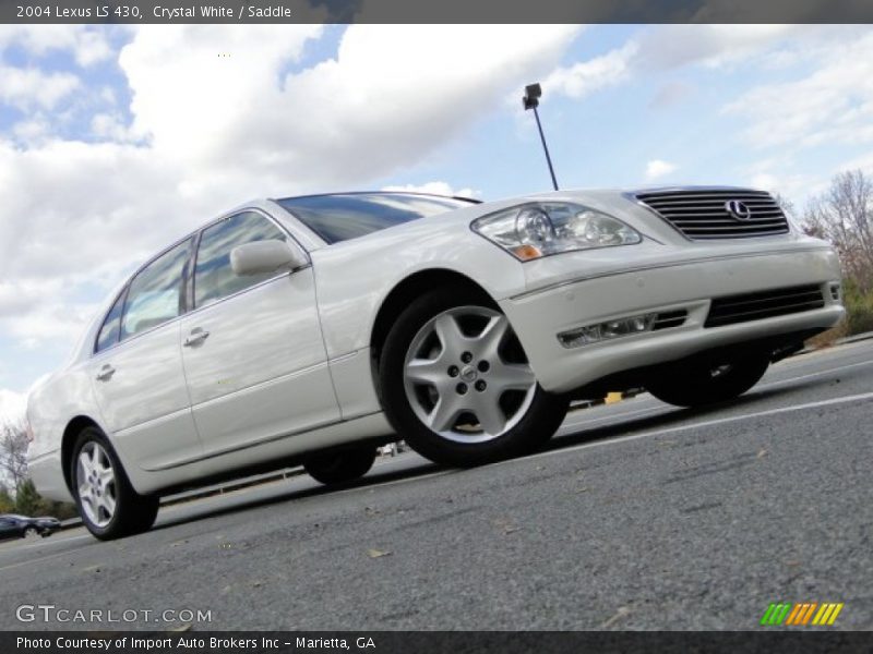 Crystal White / Saddle 2004 Lexus LS 430