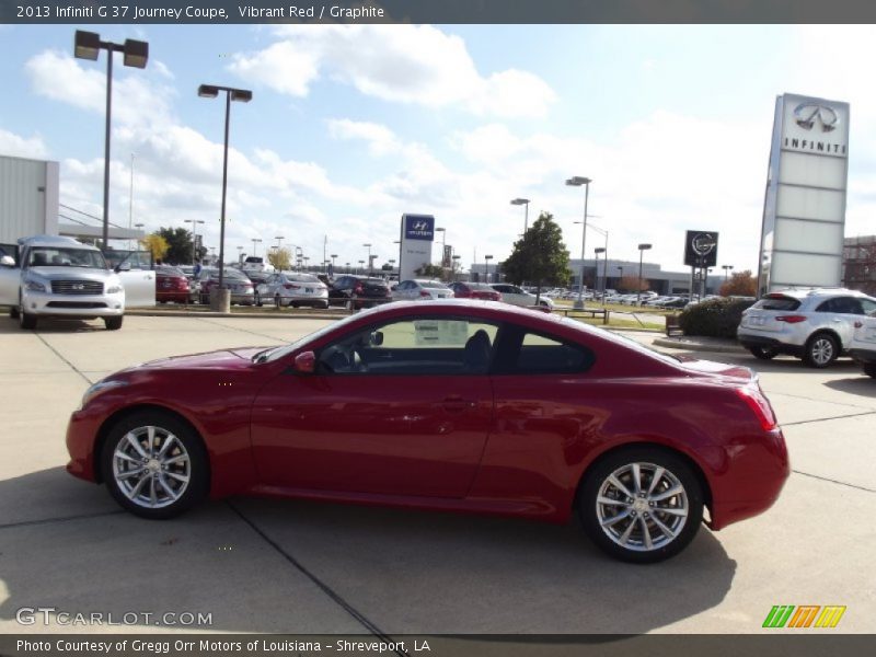 Vibrant Red / Graphite 2013 Infiniti G 37 Journey Coupe