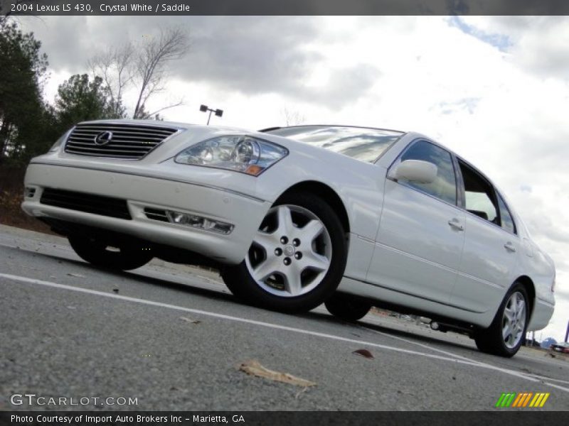 Crystal White / Saddle 2004 Lexus LS 430