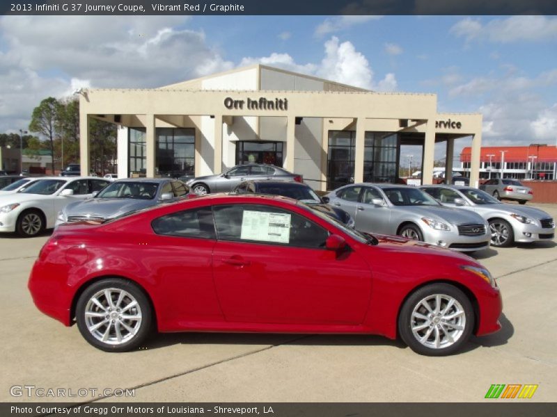 Vibrant Red / Graphite 2013 Infiniti G 37 Journey Coupe